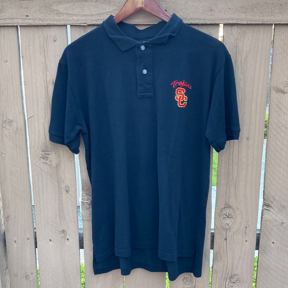 Vintage Other - USC Trojan Logo Polo Shirt